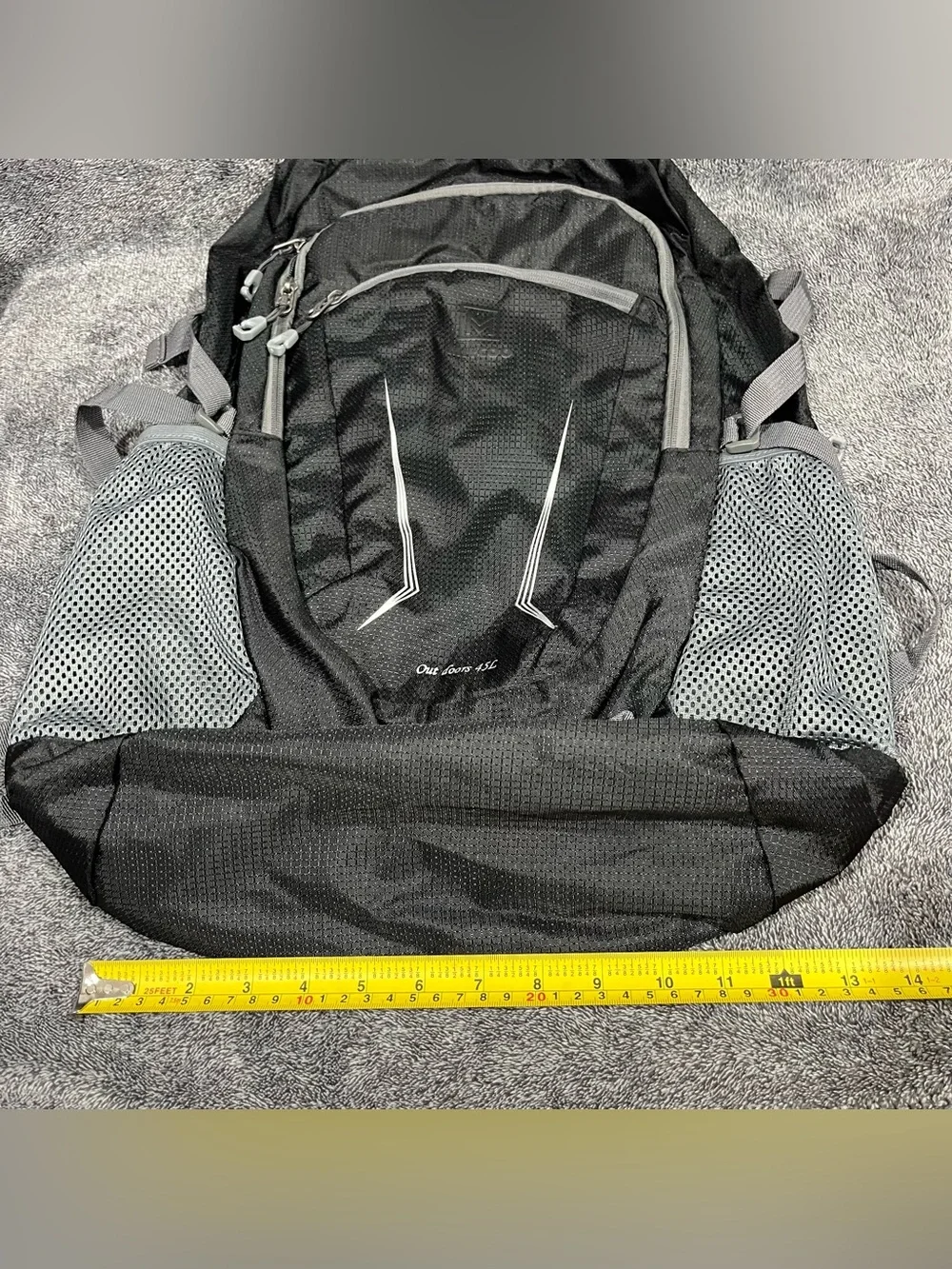MIYCOO Ultra Lightweight Packable Backpack in black with a 45L capacity unisex